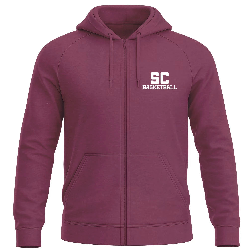 Basketball Adult Zip Hoodie